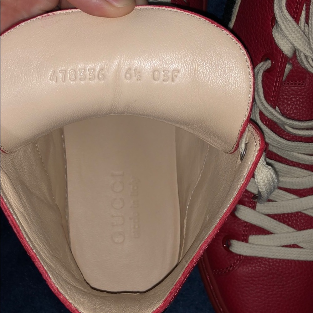 Gucci Major Panther Patch Leather High Top Sneaker - Picture 6 of 6